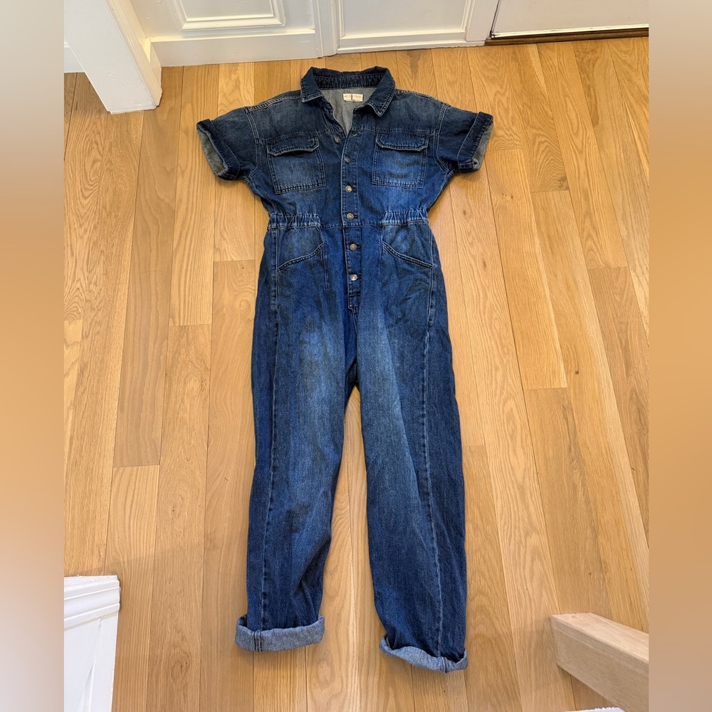 We The Free Blue Denim Jacket